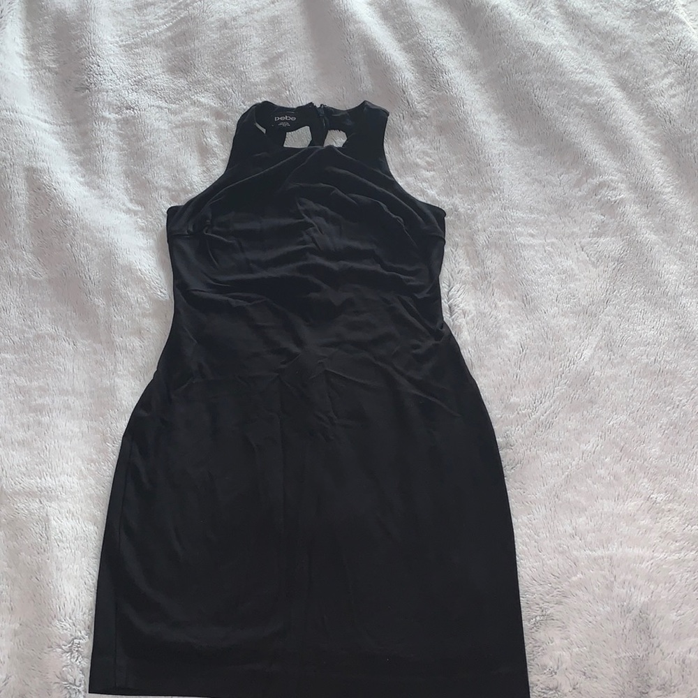Bebe black bodycon dress